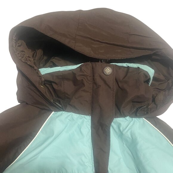 Columbia Interchange Jacket Womens M Hooded Nylon Windbreaker Water Resistant - Picture 4 of 10